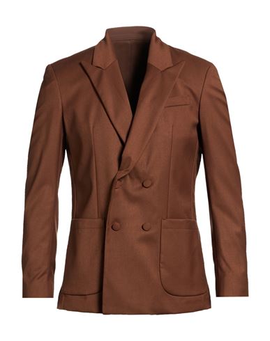 Marsēm Man Blazer Tan Size 42 Polyester, Viscose, Elastane In Brown
