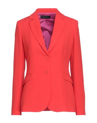 Caractere Caractère Woman Suit Jacket Red Size 10 Polyester