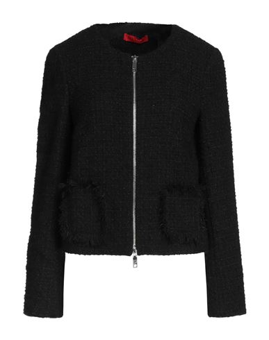 Max & Co . Woman Blazer Black Size 6 Polyester, Synthetic Fibers, Cotton, Wool, Metallic Fiber