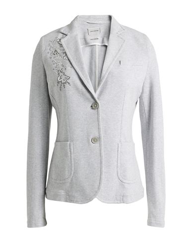 Shop Jan Mayen Woman Blazer Light Grey Size 6 Cotton