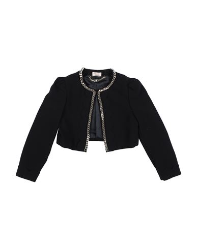 Elisabetta Franchi Babies'  Toddler Girl Suit Jacket Black Size 6 Cotton
