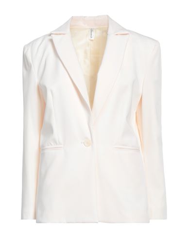 Souvenir Woman Suit Jacket Ivory Size Xs Polyester, Viscose, Elastane, Acetate In White