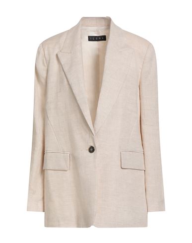 Woman Blazer Sand Size 4 Viscose, Lyocell