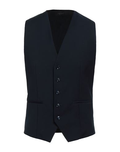 Man Tailored Vest Midnight blue Size 36 Polyester