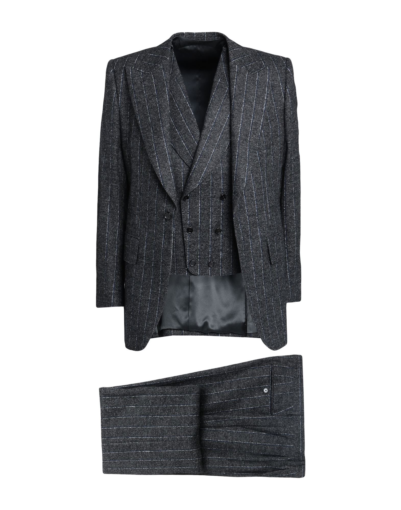 Dolce & Gabbana Man Suit Steel Grey Size 42 Alpaca Wool, Cotton, Polyamide