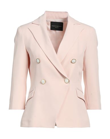 Angela Mele Milano Woman Suit Jacket Light Pink Size 8 Viscose, Polyester, Elastane