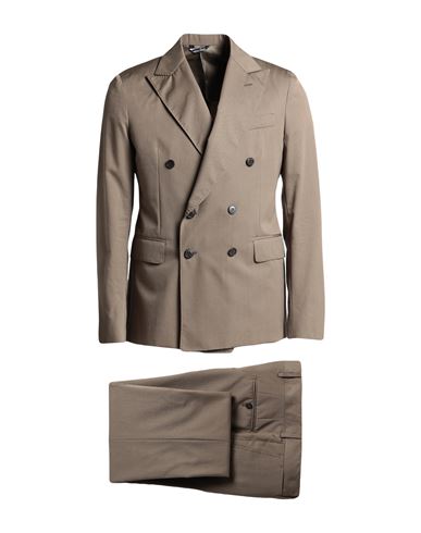Man Suit Khaki Size 40 Wool, Cotton