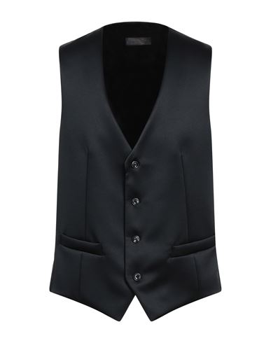 Asfalto Man Vest Black Size 50 Acetate