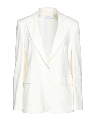 Kaos Woman Suit Jacket White Size 8 Cotton, Polyamide, Elastane