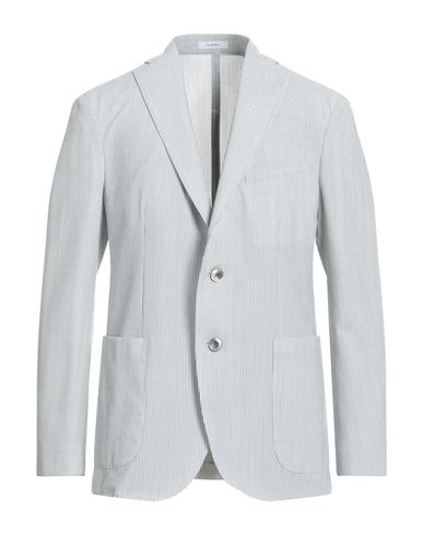 Boglioli Man Suit Jacket Slate Blue Size 42 Polyester, Virgin Wool, Silk