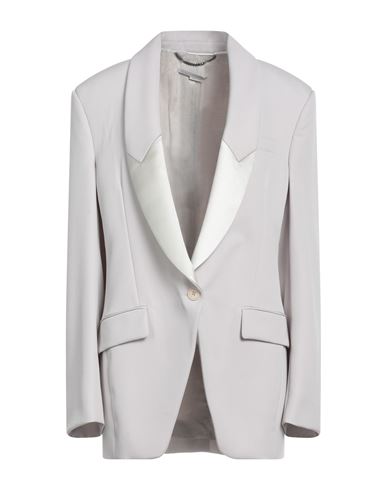 Stella Mccartney Woman Blazer Dove Grey Size 6-8 Viscose, Silk