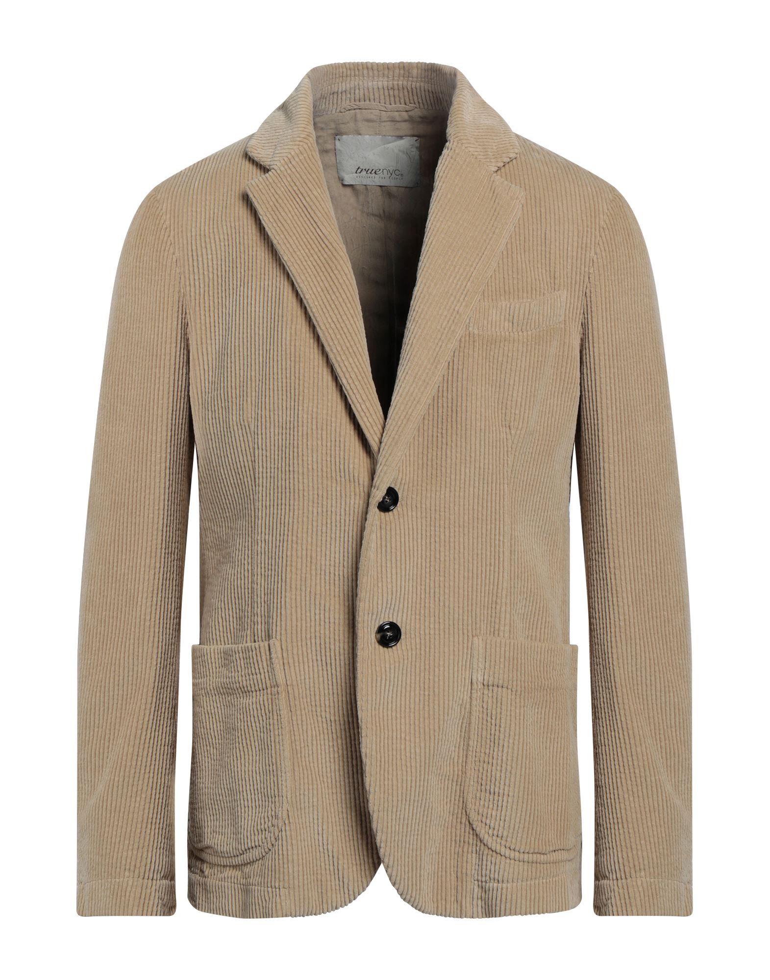 True Nyc Man Suit Jacket Beige Size 38 Cotton