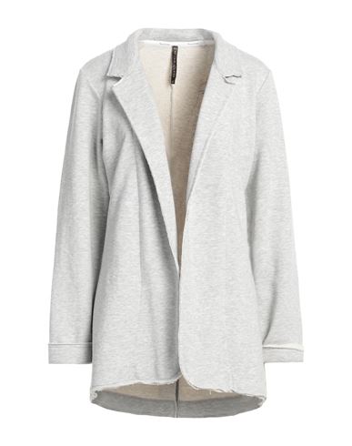 Manila Grace Woman Suit Jacket Light Grey Size Xl Cotton, Polyester
