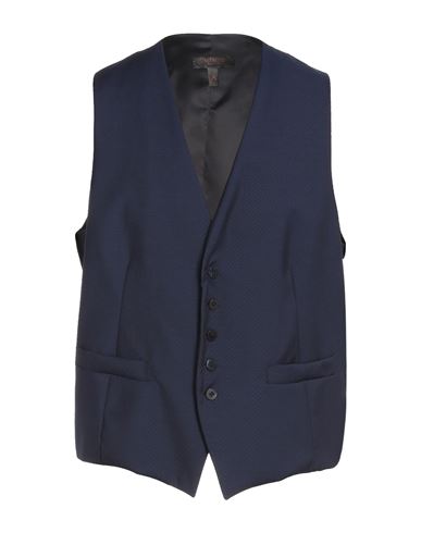 Asfalto Man Vest Midnight Blue Size 48 Virgin Wool