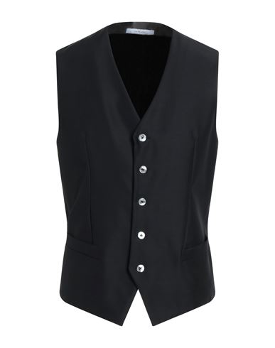Shop Futuro Man Tailored Vest Black Size 44 Viscose, Virgin Wool