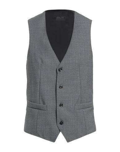 Asfalto Man Tailored Vest Grey Size 38 Virgin Wool, Elastane