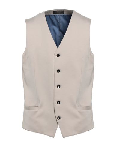 Asfalto Man Tailored Vest Beige Size 40 Rayon, Polyamide, Elastane