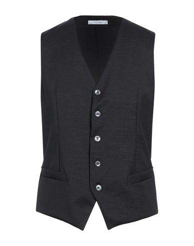 Futuro Man Tailored Vest Black Size 38 Lambswool, Metallic Fiber, Elastane