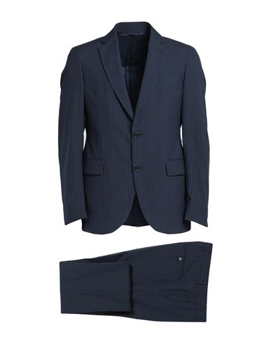 Tombolini Man Suit Midnight Blue Size 38 Wool