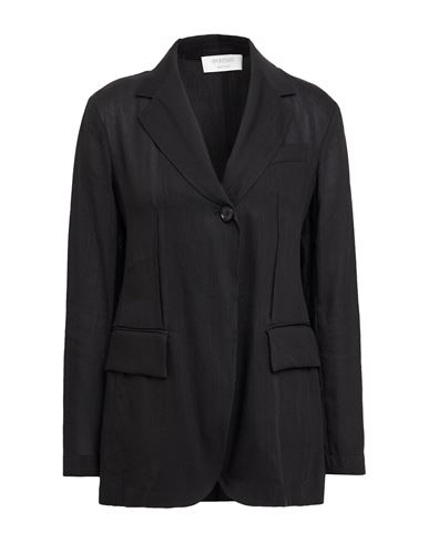 Sportmax Woman Blazer Black Size 4 Ramie, Viscose