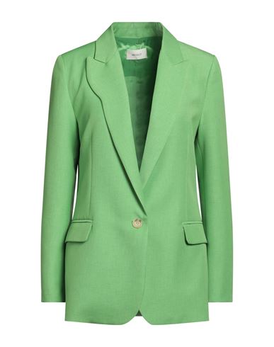 Vicolo Woman Suit Jacket Green Size S Polyester