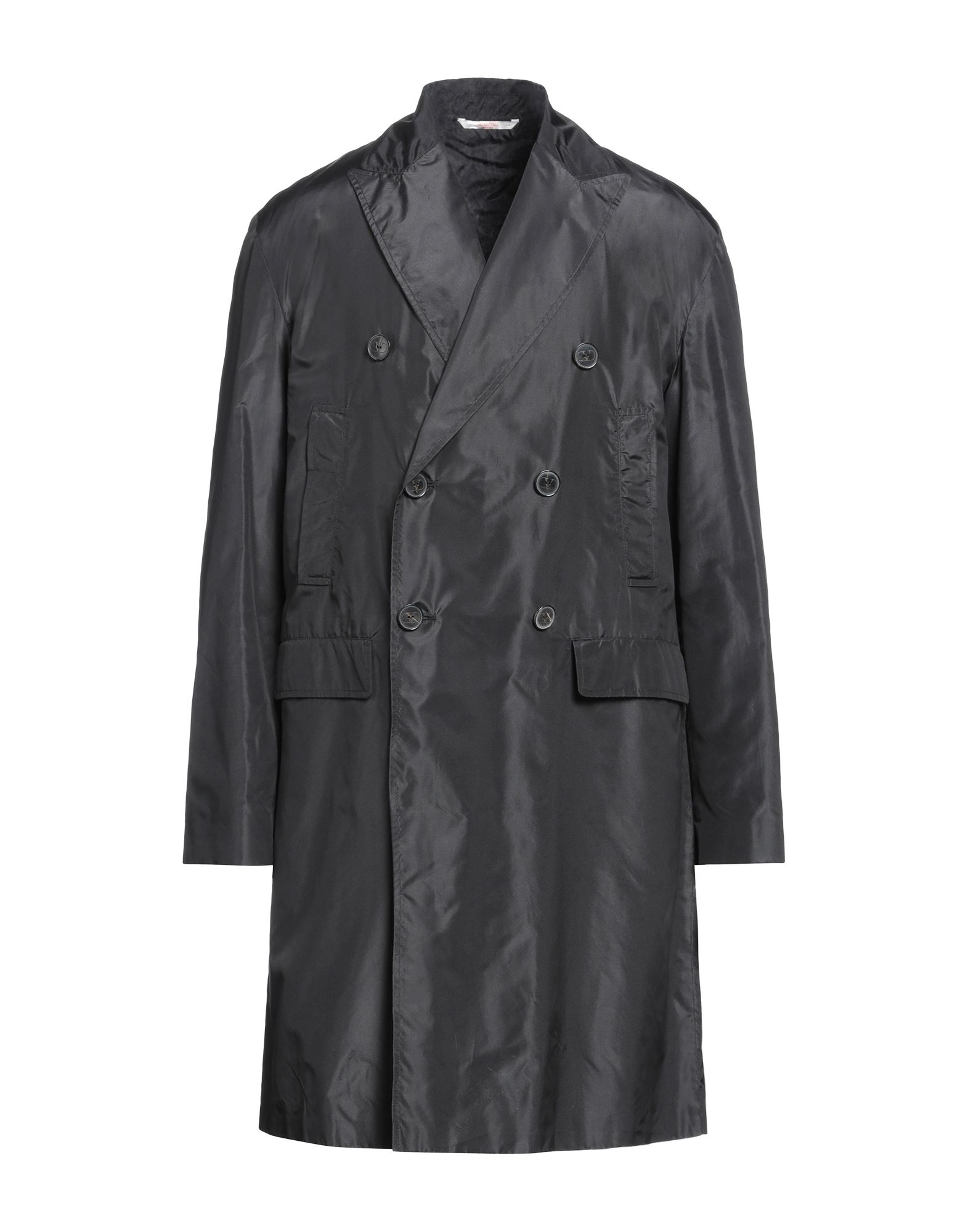 Valentino Overcoats In Black