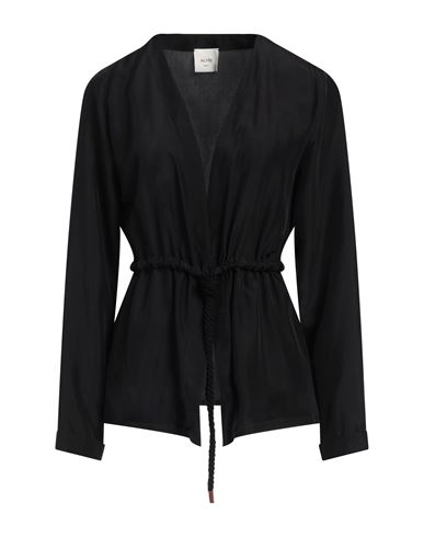 Shop Alysi Woman Blazer Black Size 4 Silk