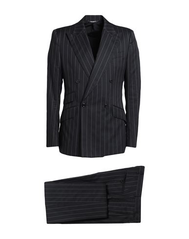 Dolce & Gabbana Man Suit Black Size 40 Cotton, Polyester