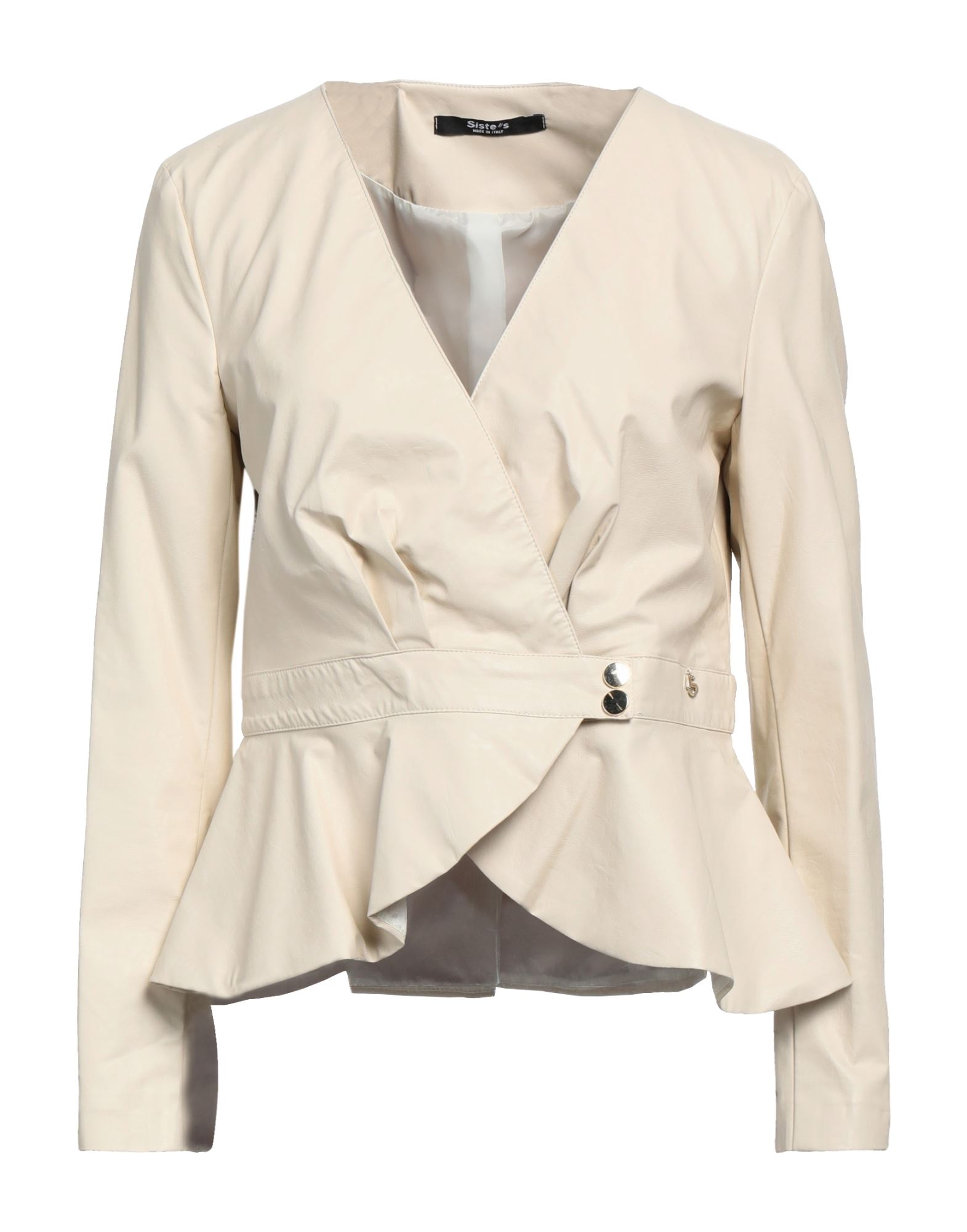 Siste's Woman Suit Jacket Ivory Size S Polyurethane In White