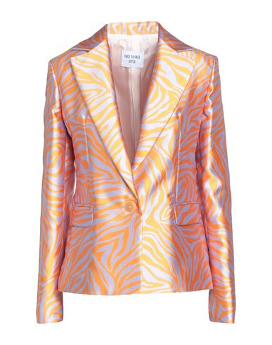 Woman Blazer Beige Size 6 Cotton, Polyamide, Elastane