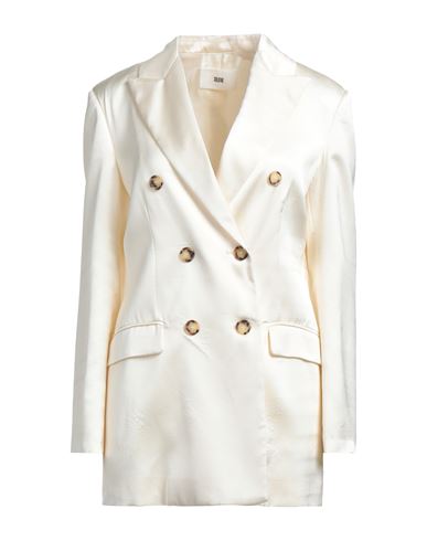 Solotre Woman Suit Jacket White Size 4 Viscose