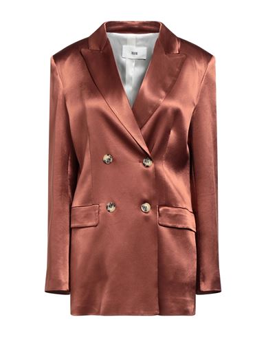 Solotre Woman Suit Jacket Light Brown Size 6 Viscose