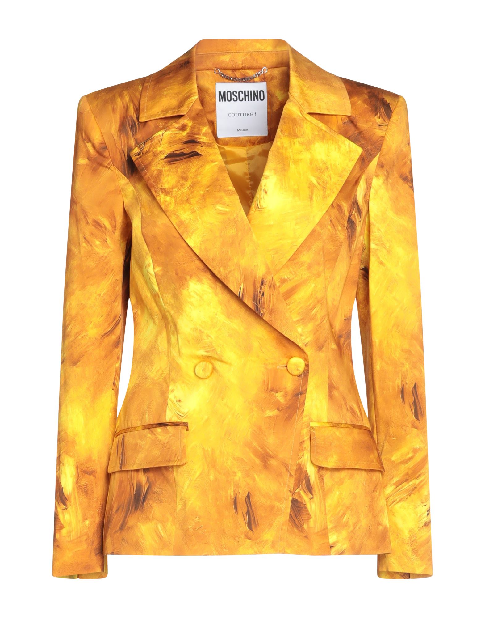 Moschino Suit Jackets In Yellow