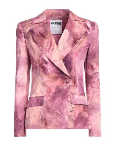 Moschino Woman Blazer Pink Size 6 Cotton, Elastane