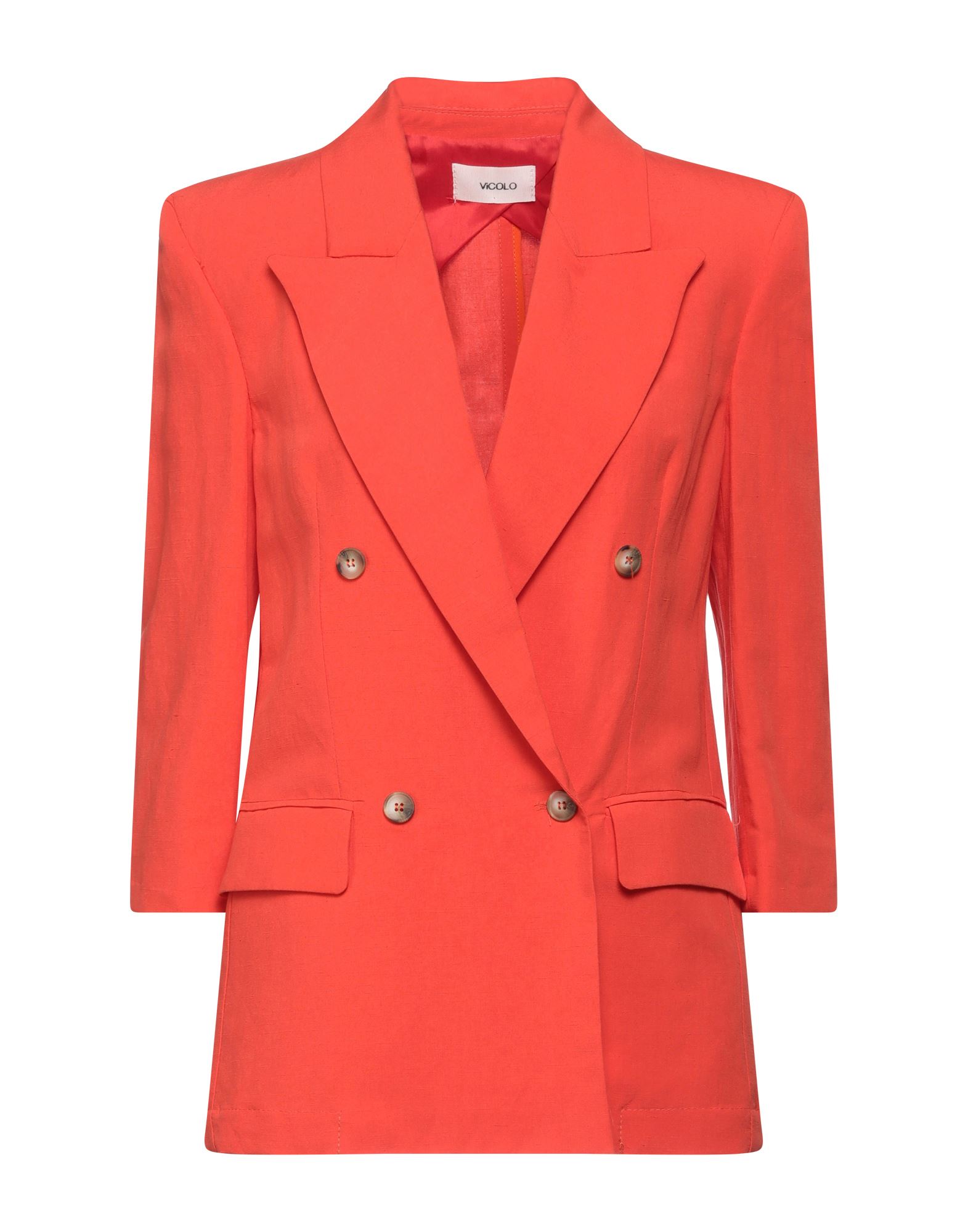 Vicolo Suit Jackets In Orange