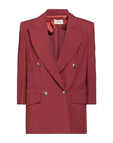 Vicolo Woman Suit Jacket Brick Red Size S Viscose, Linen