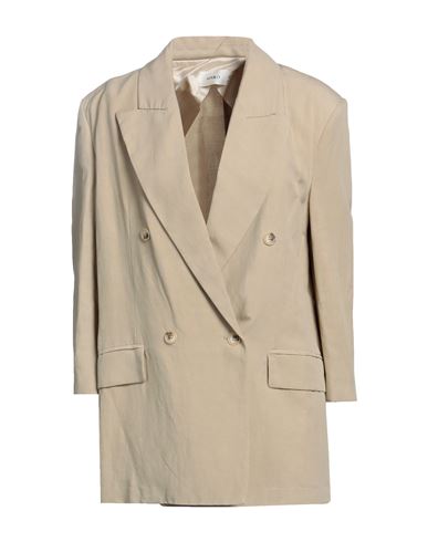 Vicolo Woman Suit Jacket Sand Size L Viscose, Linen In Beige