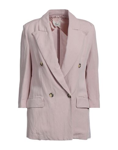 Vicolo Woman Suit Jacket Pastel Pink Size L Viscose, Linen