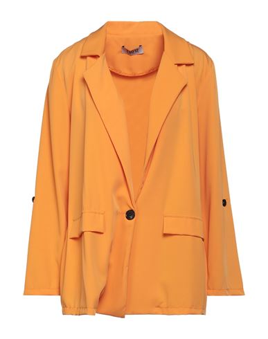 Tsd12 Woman Blazer Orange Size Onesize Polyester, Elastane