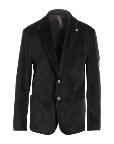 Designers Man Suit Jacket Dark Brown Size 44 Cotton, Elastane
