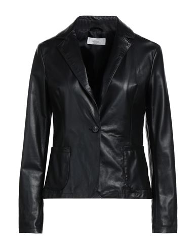 Accuà By Psr Woman Suit Jacket Black Size 6 Soft Leather