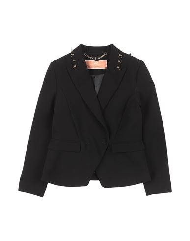 Elisabetta Franchi Babies'  Toddler Girl Suit Jacket Black Size 6 Polyester