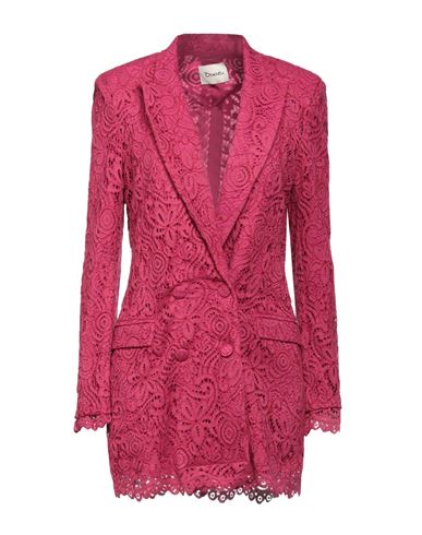Dixie Woman Suit Jacket Magenta Size M Viscose, Cotton, Polyamide