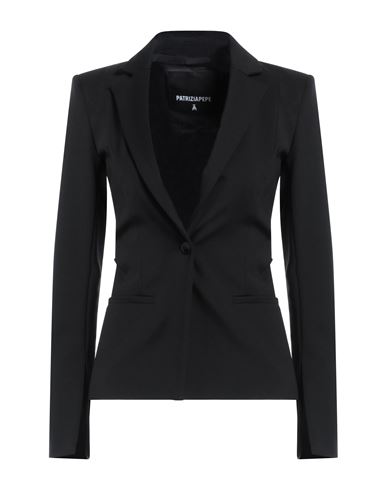 Patrizia Pepe Woman Blazer Black Size 4 Viscose, Polyamide, Elastane