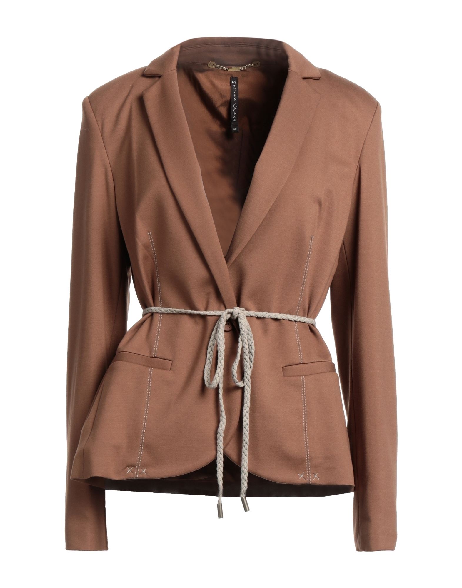 Manila Grace Suit Jackets In Brown