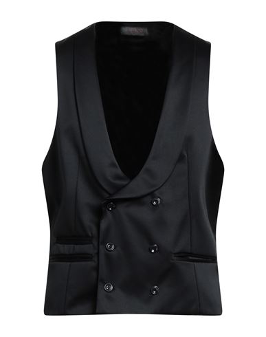 Asfalto Man Vest Black Size 40 Polyester