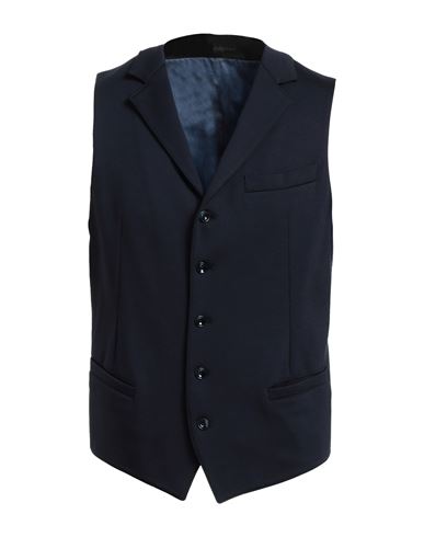 Suithomme Man Vest Midnight Blue Size 44 Rayon, Polyamide, Elastane