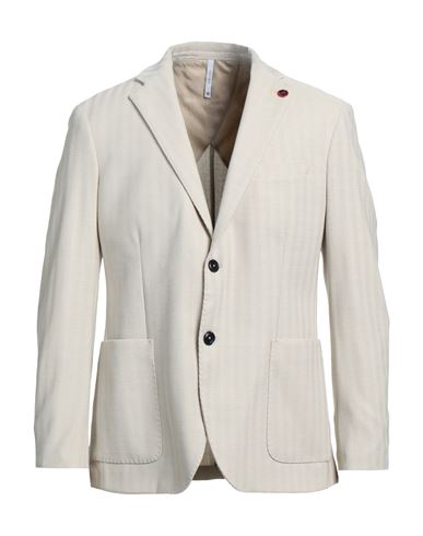 Alessandro Gilles Man Suit Jacket Beige Size 44 Polyester, Viscose, Elastane In Neutral