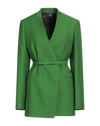 Christian Wijnants Woman Blazer Green Size 8 Viscose, Polyamide, Virgin Wool