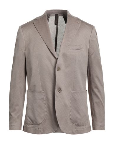 Twenty-one Man Suit Jacket Light Brown Size 44 Cotton In Grey